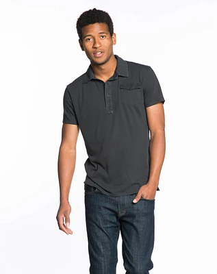 Sueded Jersey Polo