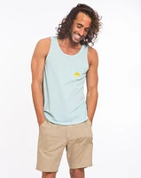 Reflective Sun Pocket Tank - Eggshell