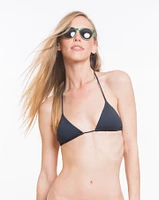 Belvedere String Bikini Top - Navy