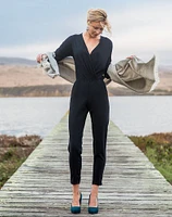 Nellie Jumpsuit - Black Crepe