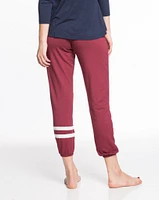 Varsity Stripe Joggers - Tibetan Red