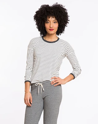 BEA STRIPED LONGSLEEVE CREW