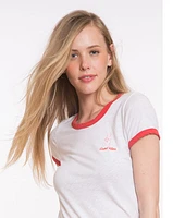 Alleghany Ringer Graphic Tee - White and Red