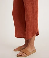Corinne Wide Leg Pant Burnt Siena