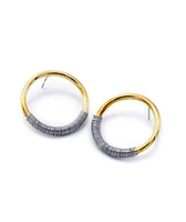 Soko Sachi Studs in Brass/Silver