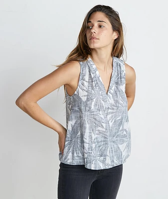 Sheri Tank Geo Palm Print