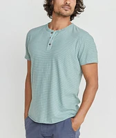 Shortsleeve Henley Surf Green