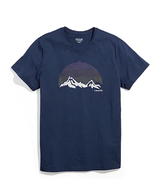 Signature Crew Graphic Tee Black Iris