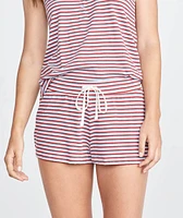 Sunday PJ Short Rosewood Stripe