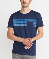 Sunset Stripe Pocket Tee