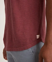 Saddle Hem Pocket Tee Oxblood Red