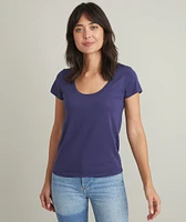 Scoop Neck Tee Patriot Blue