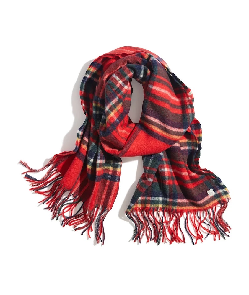 Scotland Scarf in Holiday Red Plaid