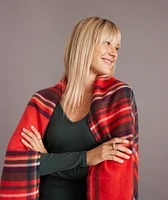 Scotland Scarf in Holiday Red Plaid