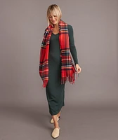 Scotland Scarf in Holiday Red Plaid