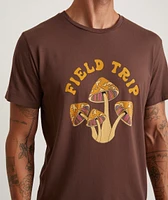 Signature Crew Graphic Tee Walnut