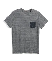 Signature Pocket Tee Heather Grey Neps