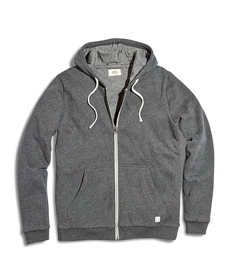 Signature Zip Lined Hoodie Dark Charcoal