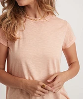 Swing Crew Tee Shell Coral