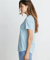 Boyfriend Pocket Tee Aquamarine