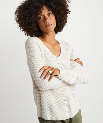 Elisa Pullover Winter White Heather