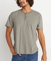 Short Sleeve Henley Agave