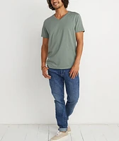 Signature V-Neck Agave Green