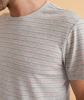 Re-Spun Stripe Crew Heather Grey Multi