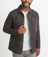 Waxed Field Coat Brown