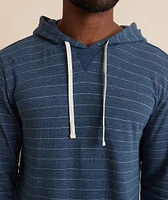 Double Knit Pullover Hoodie Navy/White