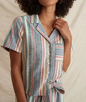 Lucy Resort Button Down Multi Stripe