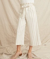 Caroline Pant Tan/White Stripe