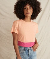 Caitlyn Tee Papaya Punch/Lilac Rose