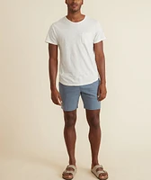 Saddle Hem Pocket Tee White