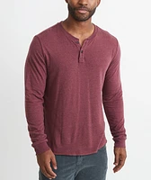 Double Knit Henley Tawny Port