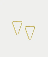 Kris Nations Tiny Triangle Hoop Earrings