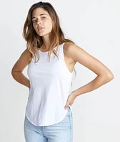 Side Tulip Tank White