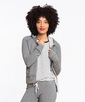 Mock Twist Terry Slouchy Hoodie