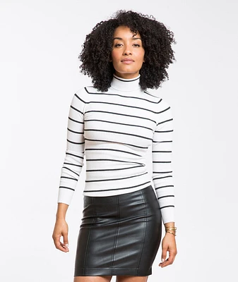 Parker Jersey Ribbed Turtleneck