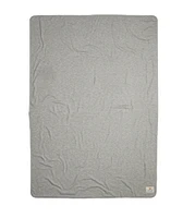 Signature Lined Blanket in Heather Grey/Asphalt Grey