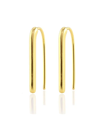 Kris Nations Arc Pull Through Hoops in Gold