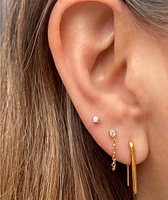 Kris Nations Arc Pull Through Hoops in Gold