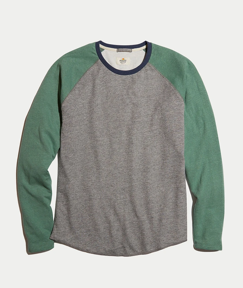 Baseball Raglan Heather Grey/Dark Ivy