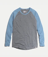 Sport Baseball Raglan Graphite/Blue