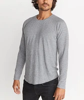 Double Knit Baseball Raglan Heather Grey