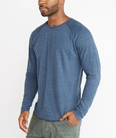 Double Knit Baseball Raglan Faded Aegean