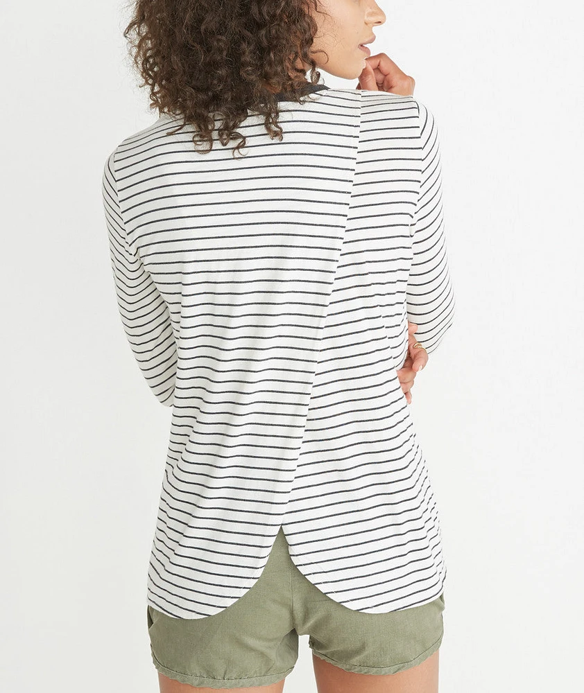 Bea Stripe Tulip Back Longsleeve