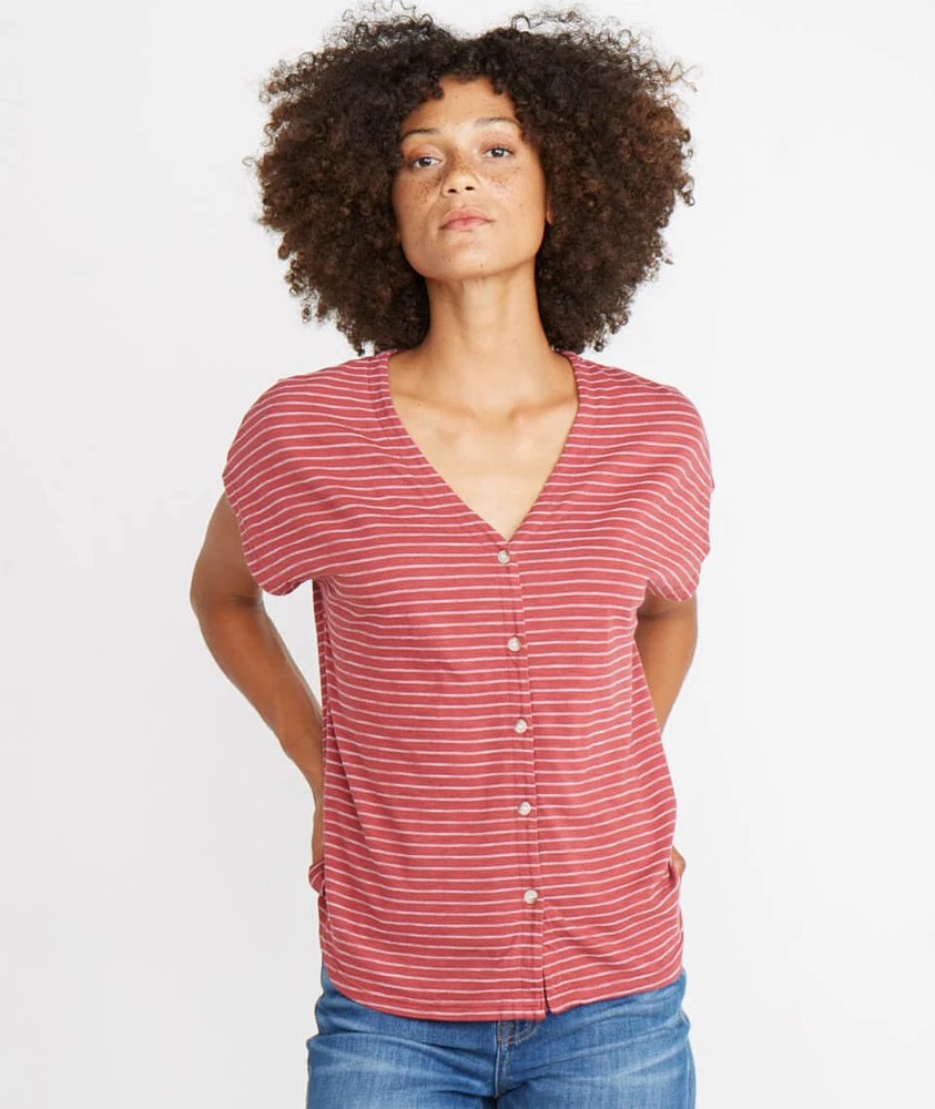 Blakely V-Neck Rosewood