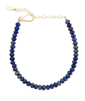 Kris Nations Lapis Faceted Gemstone Beaded Bracelet