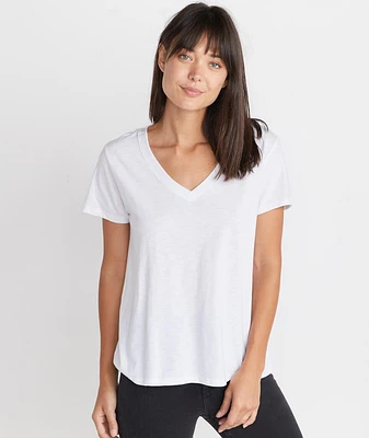 Boyfriend V-Neck - White